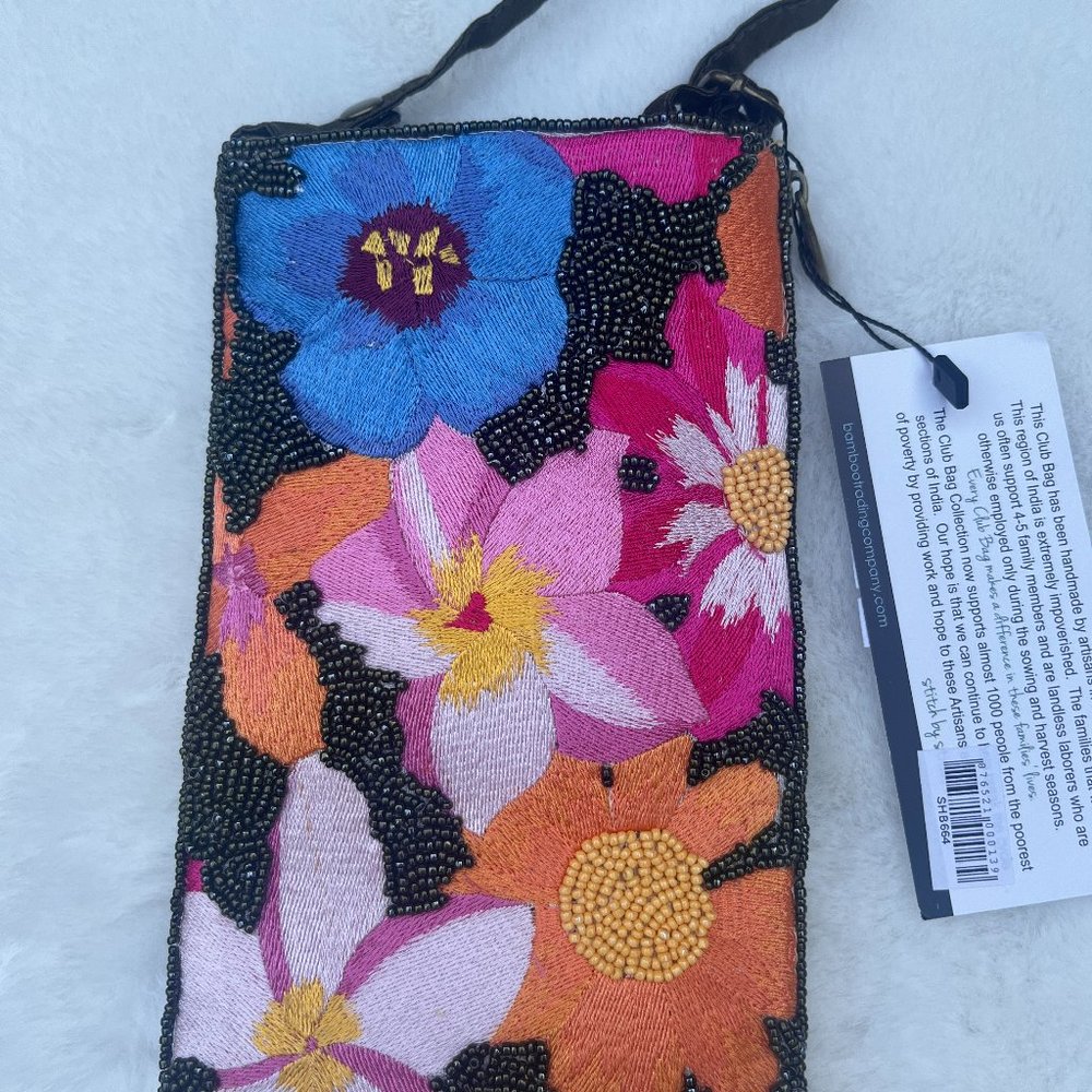 Club Bag Tropical Flowers